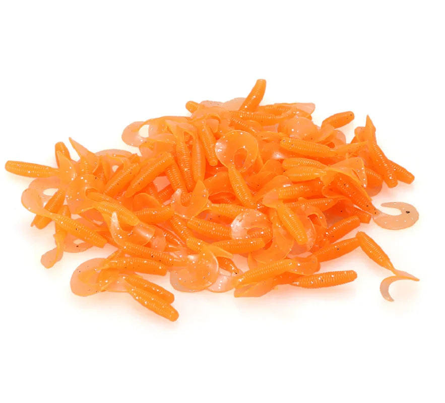 Gummiköder-Set, 120 Stück, verschiedene Farben