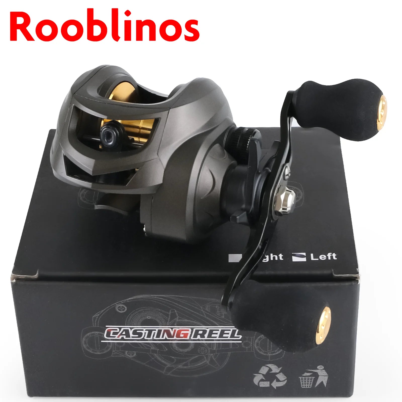 Baitcaster-Rolle Rooblinos AK Series, Übersetzung 7,2:1 – Produktfoto 1 | FangLotse Ausrüstung