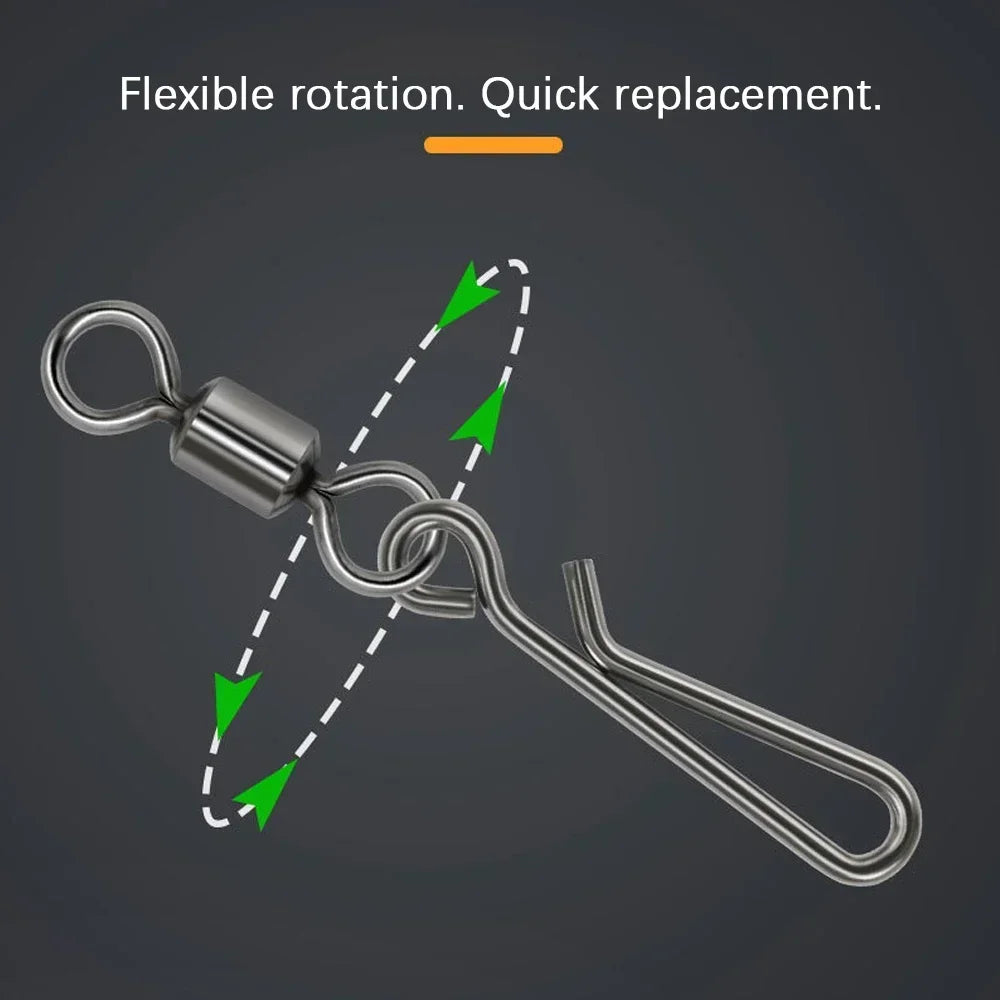 Wirbel & Karabiner-Set für Vorfach-Montagen – Produktfoto 5 | FangLotse Ausrüstung