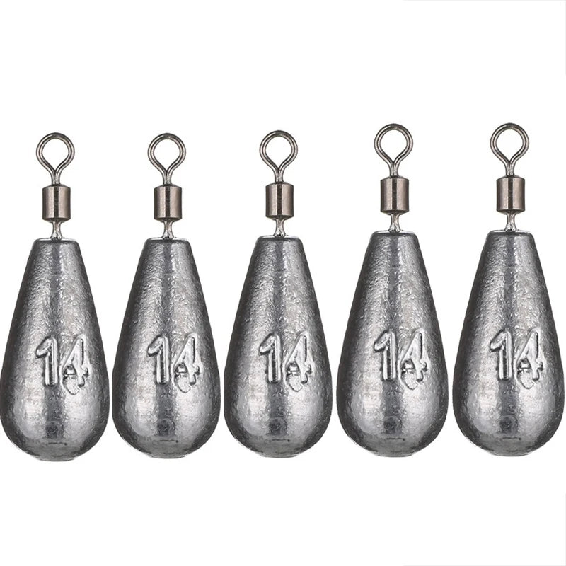 Bleigewichte-Set, Tropfenform, 5 Stück (3,5–20 g)