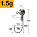 Jigkopf-Set, 30 Stück, verschiedene Gewichte