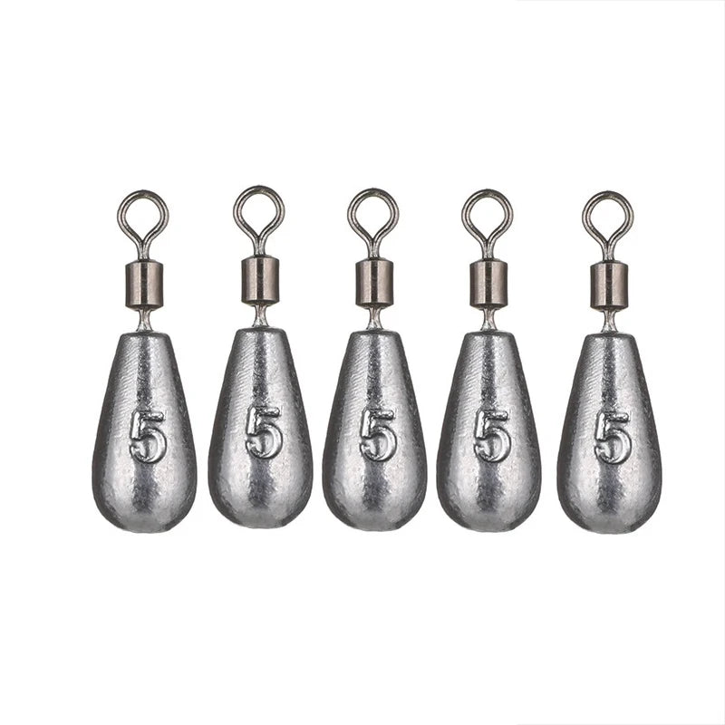 Bleigewichte-Set, Tropfenform, 5 Stück (3,5–20 g)