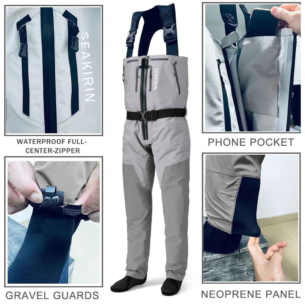 Atmungsaktive Watsonhose mit Reißverschluss