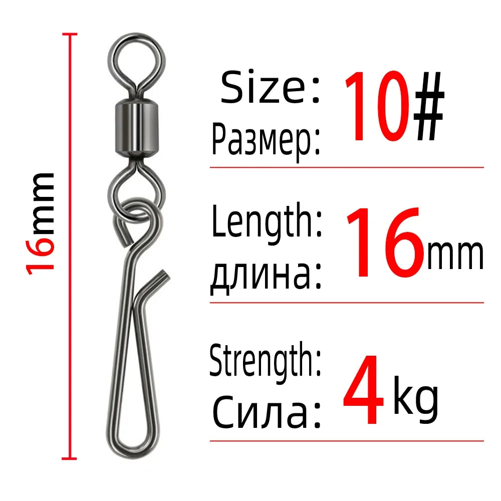 Wirbel & Karabiner-Set für Vorfach-Montagen